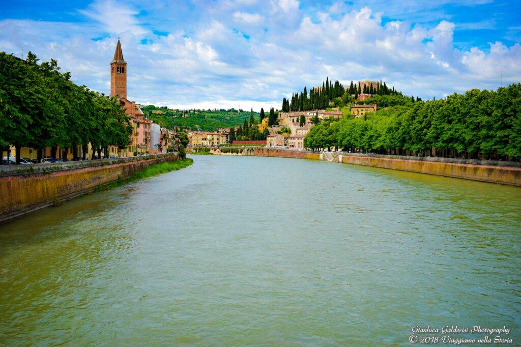 Adige a Verona in Veneto Italia