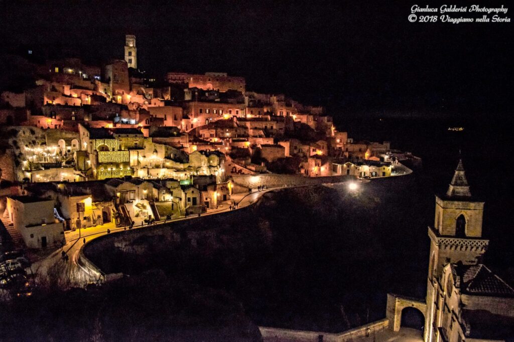 Matera in Basilicata in Italia